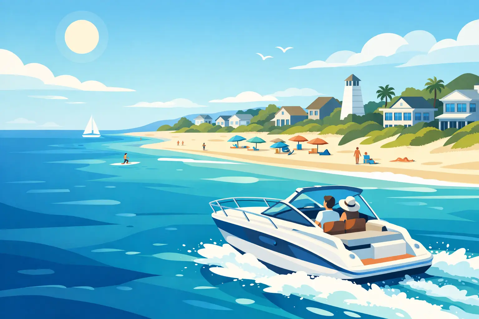 You are currently viewing 30A by Boat: A Better Beach Day