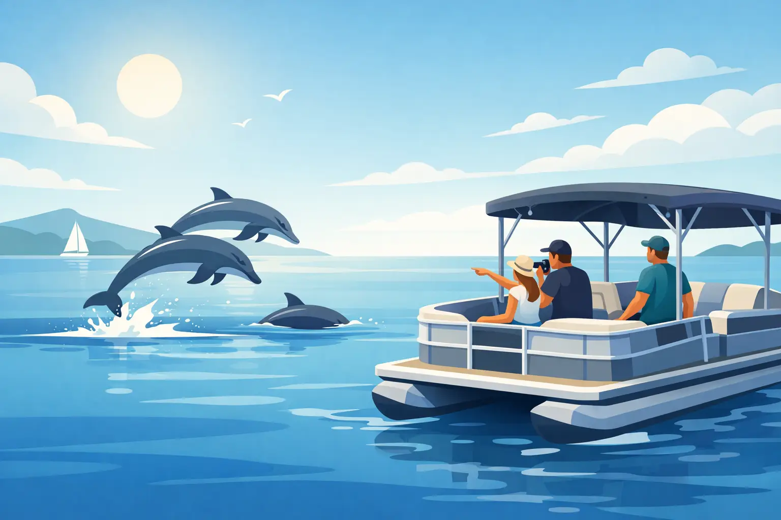 You are currently viewing Dolphin Watching by Pontoon, Done Privately