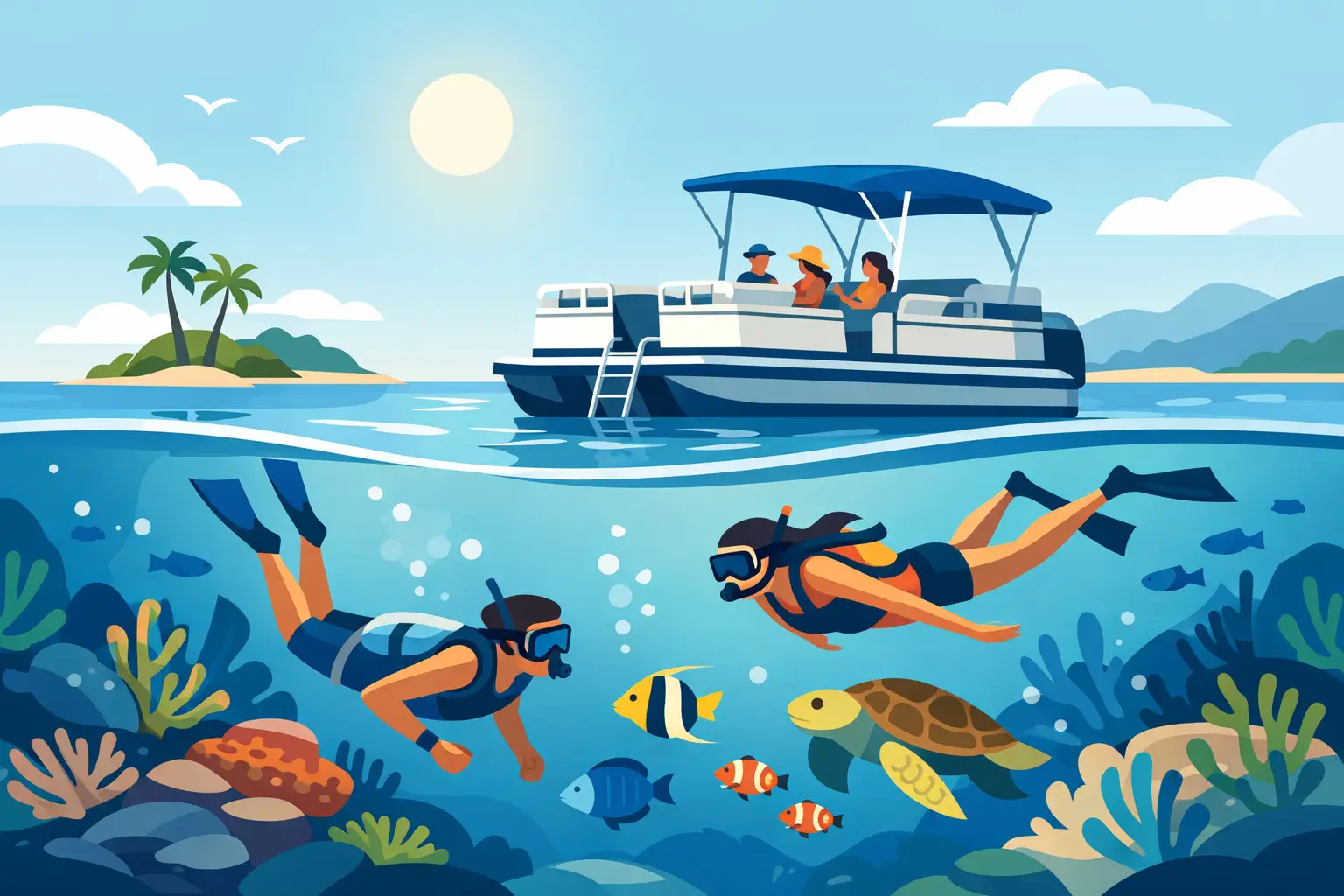 You are currently viewing Why a Snorkeling Pontoon Trip Just Works